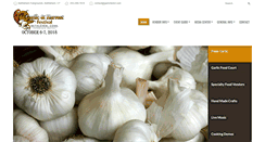Desktop Screenshot of garlicfestct.com
